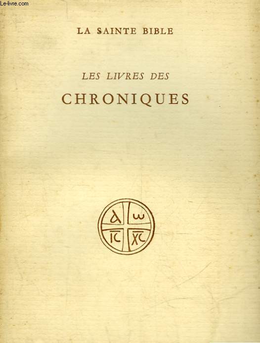 LES LIVRES DES CHRONIQUES