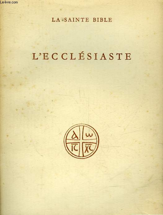 L'ECCLESIASTE