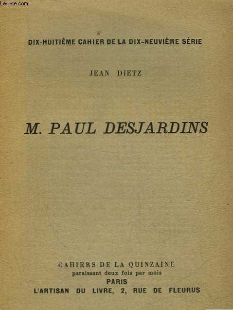 PAUL DESJARDINS