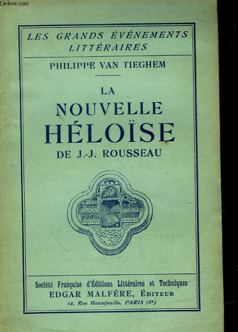 LA NOUVELLE HELOISE DE JEAN-JACQUES ROUSSEAU