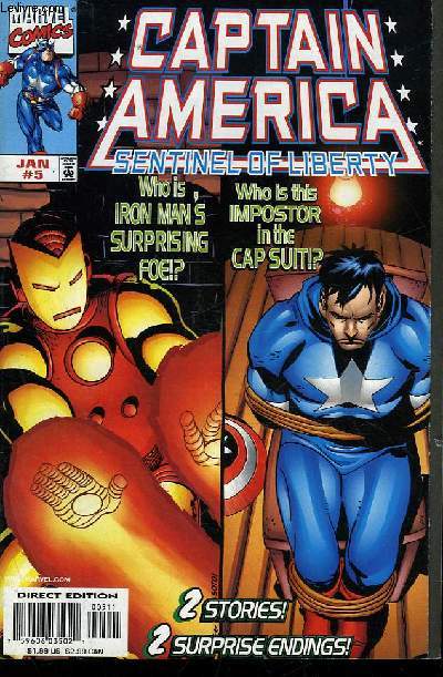 CAPITAIN AMERICA THE SENTINEL OF LIBERTY - VOL 1 - N5 - 2 STORIES : WHO IS IRON MAN'S SURPRISING FOE!? - WHO IS THIS IMPOSTOR IN THE CAP SUIT!?