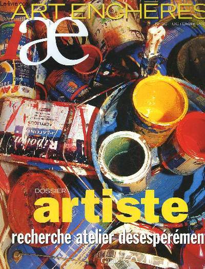 ART ENCHERES N20 - DOSSIER ARTISTE RECHERCHE ATELIER DESESPEREMENT