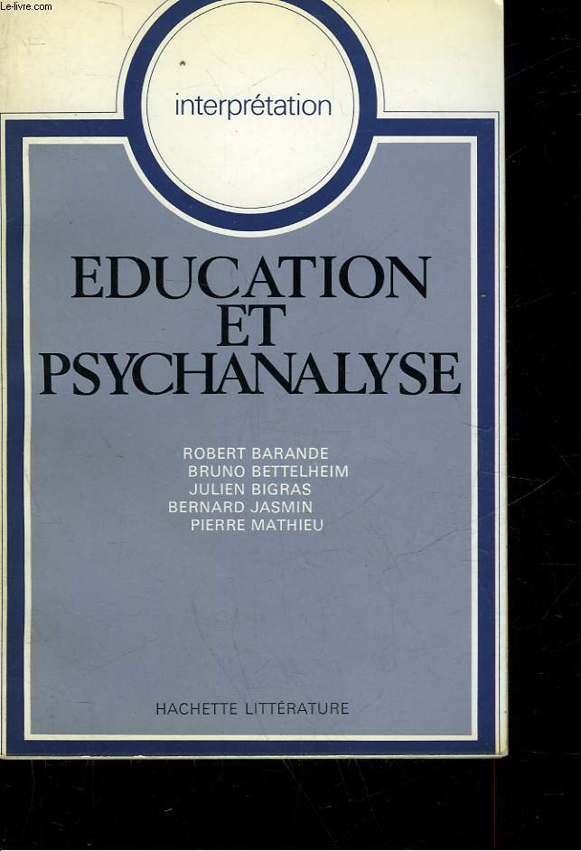 EDUCATION ET PSYCHANALYSE
