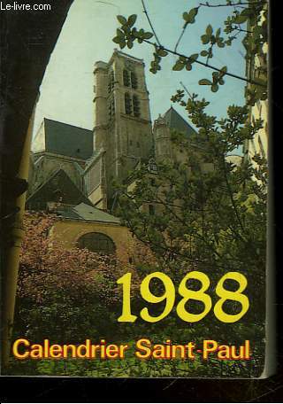 CALENDRIER SAINT-PAUL AN DE GRACE 1988