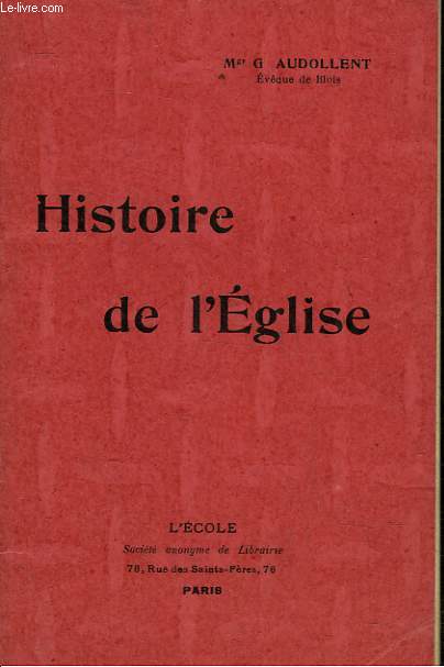 HISTOIRE DE L'EGLISE