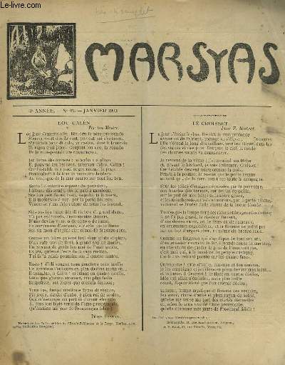 MARSYAS - 3 ANNEE - N 25