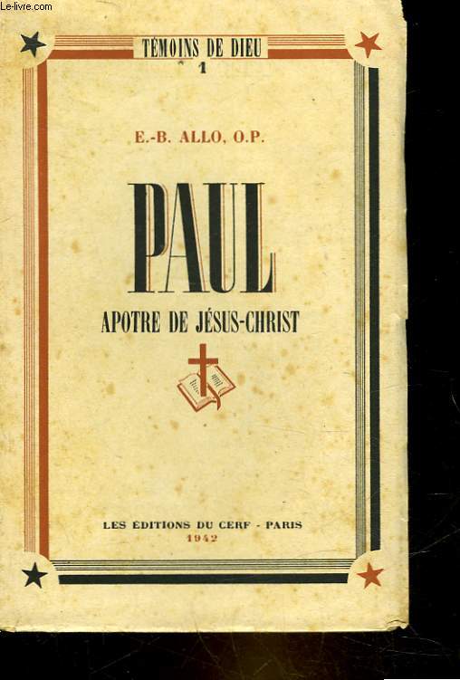 PAUL APOTRE DE JESUS-CHRIST