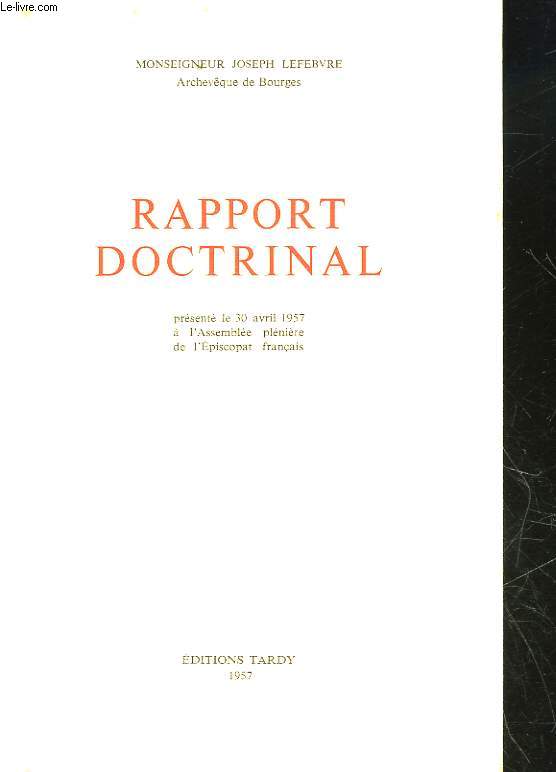 RAPPORT DOCTRINAL