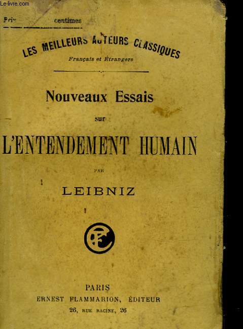 NOUVEAUX ESSAIS SUR L'ENTENDEMENT HUMAIN