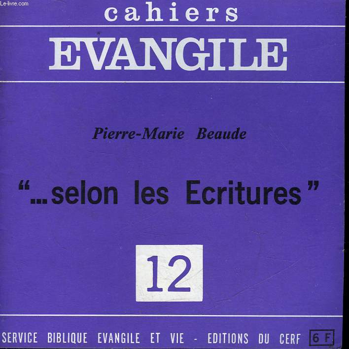 CAHIERS EVANGILE - 12 -