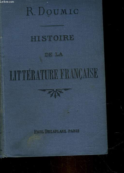 HISTOIRE DE LA LITTERATURE FRANCAISE