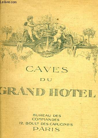 CAVES DU GRAND HOTEL - GRILLE DE TARIFS