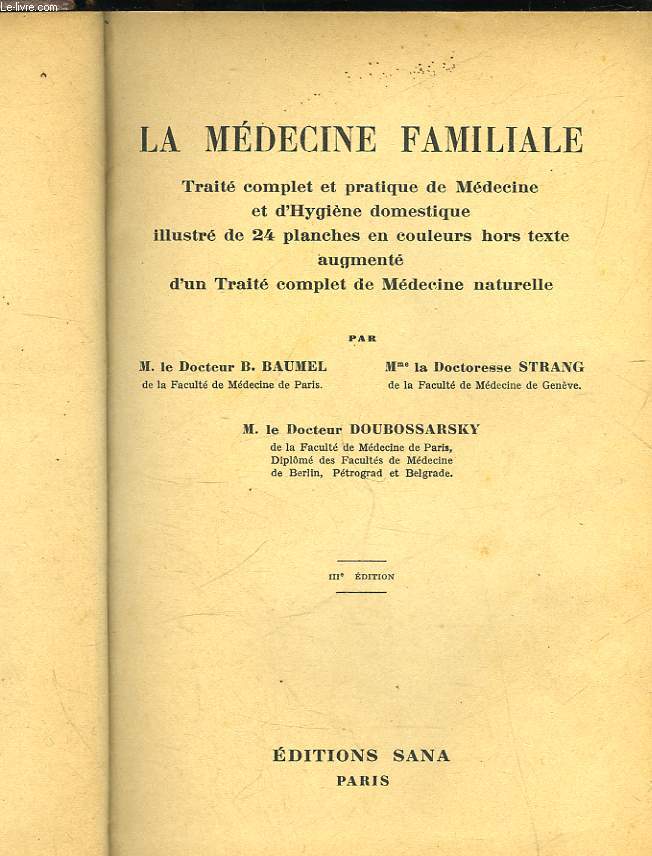 LA MEDECINE FAMILLIALE