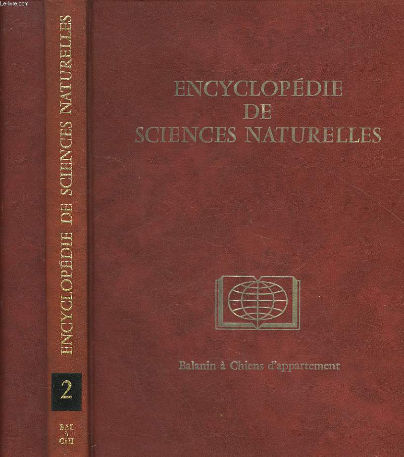 ENCYCLOPEDIE DE SCIENCES NATURELLES - 7 TOMES - INCOMPLET MANQUE LE TOME 1