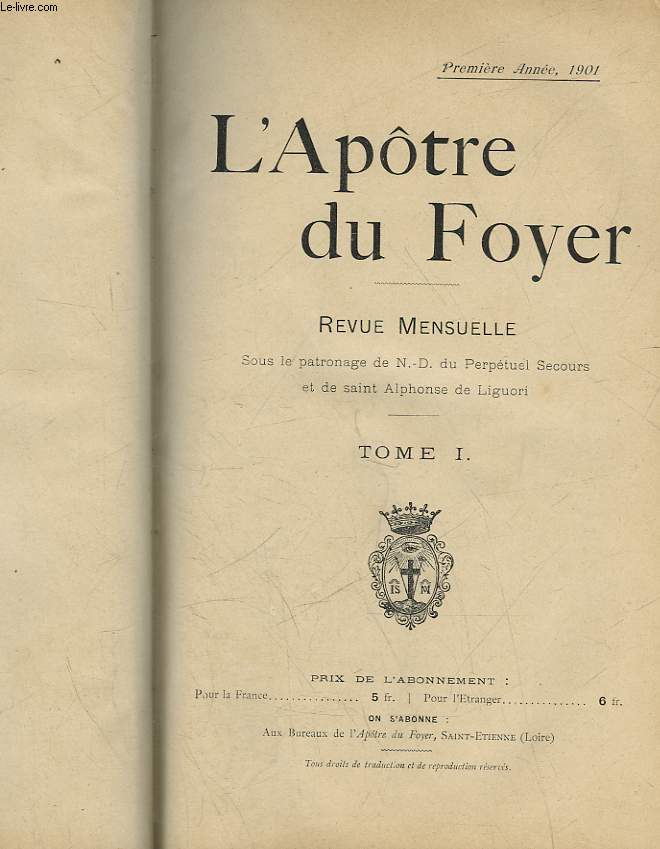 L'APOTRE DU FOYER - TOME 1