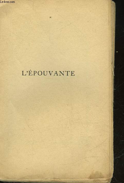 L'EPOUVANTE