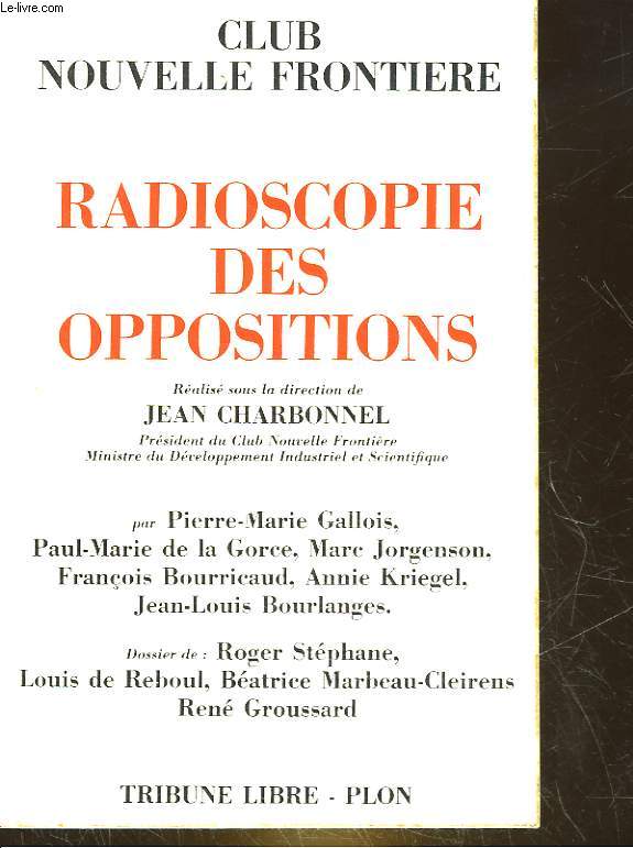 RADIOSCOPIE DES OPPOSITIONS