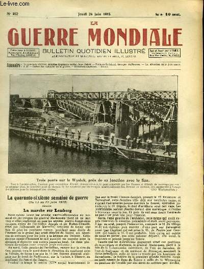 LA GUERRE MONDIALE - BULLETIN QUOTIDIEN ILLUSTRE - N252