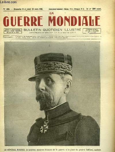 LA GUERRE MONDIALE - BULLETIN QUOTIDIEN ILLUSTRE - N480