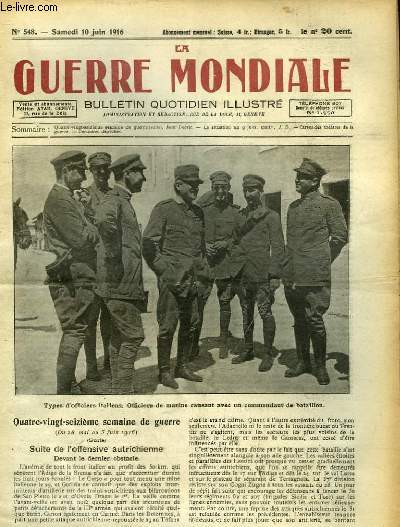 LA GUERRE MONDIALE - BULLETIN QUOTIDIEN ILLUSTRE - N548