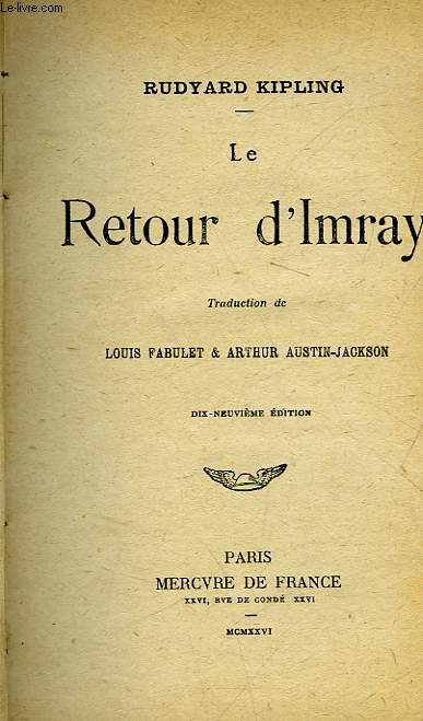 LE RETOUR D'IMRAY