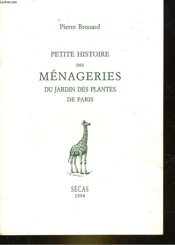 PETITES HISTOIRES DES MENAGERIES