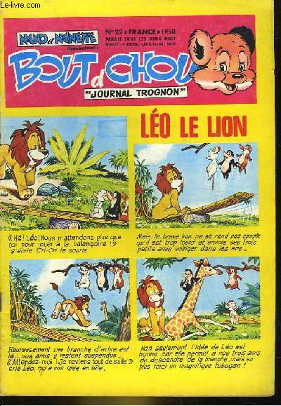 NANO ET NANETTE - BOUT D'CHOU - JOURNAL TROGNON - N22 - LEO LE LION