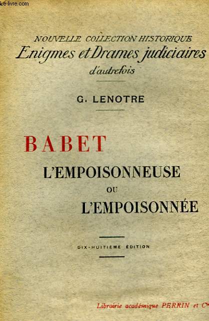 BABET L'EMPOISONNEURE... OU L'EMPOSONNEE