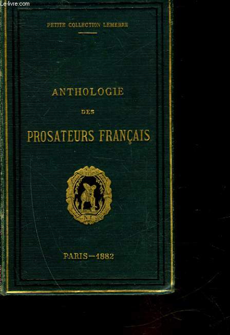 ANTHOLOGIE DES PROSATEURS FRANCAIS