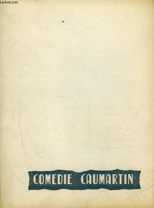 1 PROGRAMME - COMEDIE CAUMARTIN - BOEING-BOEING