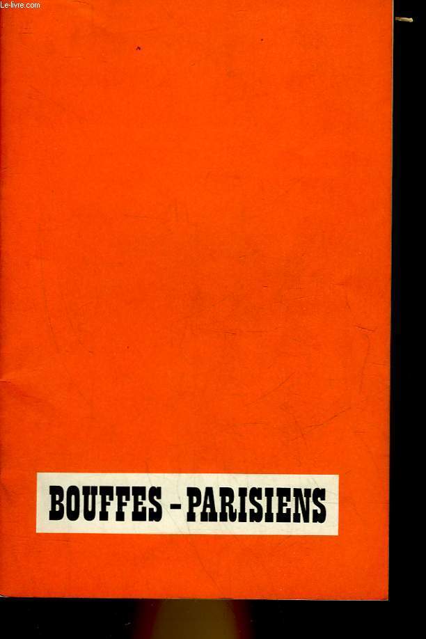 1 PROGRAMME - THEATRE DES BOUFFES-PARISIENS - UNE ROSE AU PETIT DEJEUNE