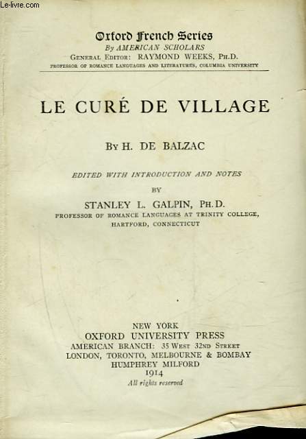 LE CURE DU VILLAGE