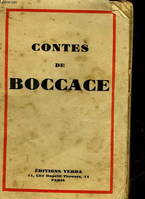 CONTES DE BOCCACE