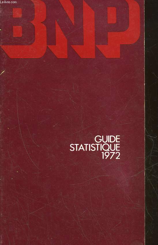 BNP - GUIDE STATISTIQUE 1972