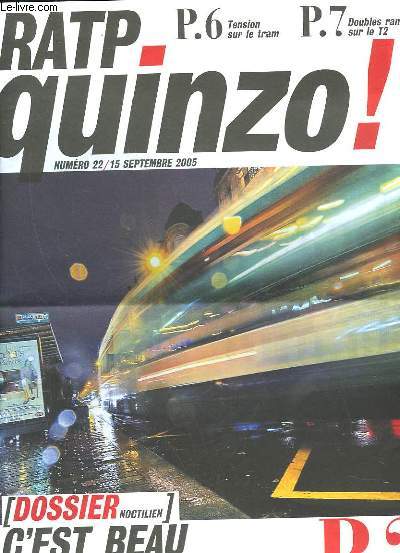 RATP QUINZO! N22 - C'EST BEAU UNE VILLE LA NUIT