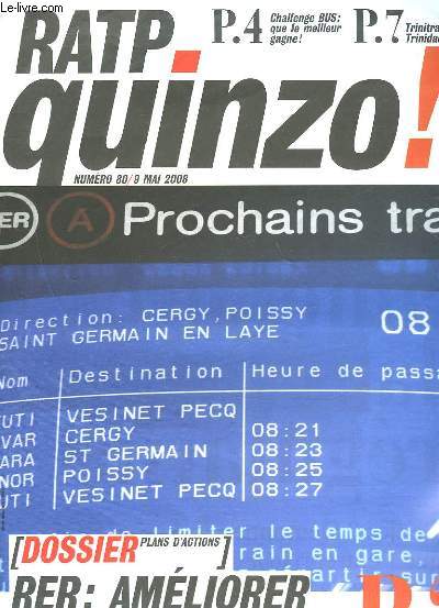 RATP QUINZO! N80 - RER : AMELIORER LA REGULARITE - CHALLENGE BUS : QUE LE MEILLEUR GAGNE - TRINITRAIN A TRINIDAD