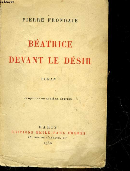 BEATRICE DEVANT LE DESIR