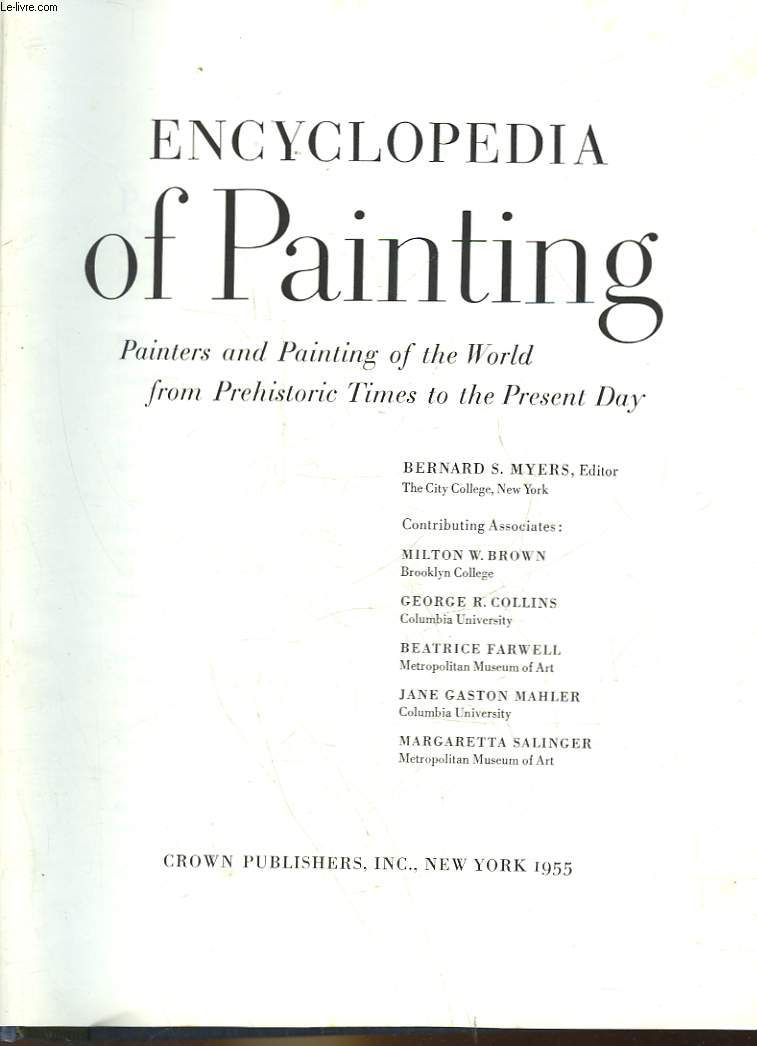 ENCYCLOPEDIA OF PAINTING