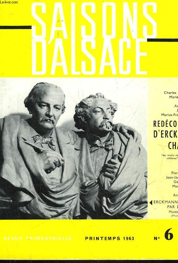 SAISONS D'ALSACE - 8 ANNEE - N6 - ERCKMANN-CHATRIAN