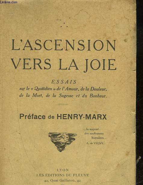 L'ASCENSION VERS LA JOIE