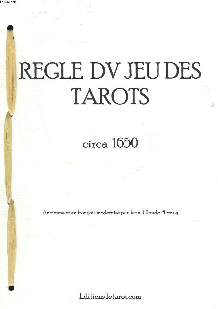 REGLE DU JEU DES TAROTS