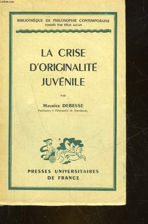 LA CRISE D'ORIGINALITE JUVENILE