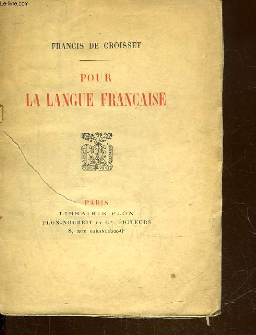 POUR LA LANGUE FRANCAISE