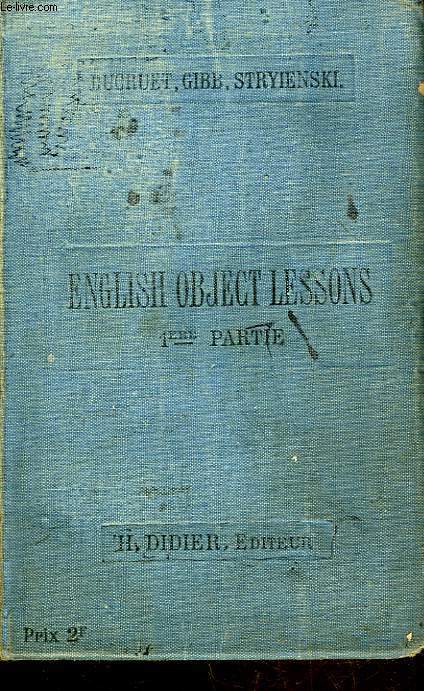 ENGLISH OBJECT LESSONS - VOCABULAIRE ET LIVRES DE LECTURES