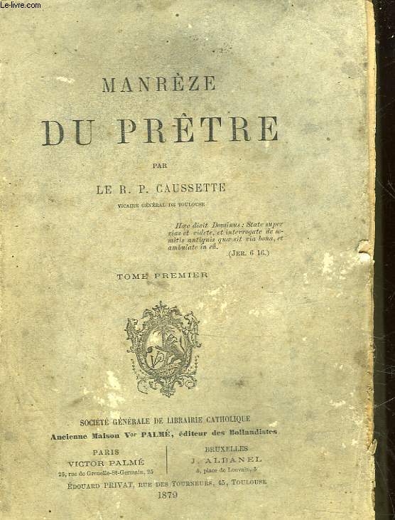 MANREZE DU PRETRE - TOME 1