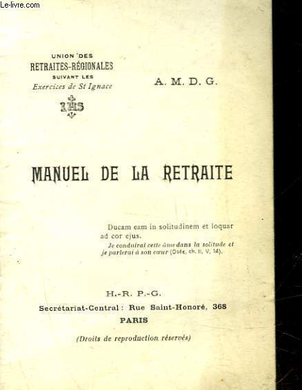 MANUEL DE LA RETRAITE