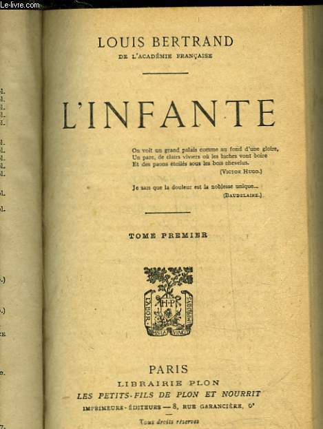 L'INFANTE - TOME 1