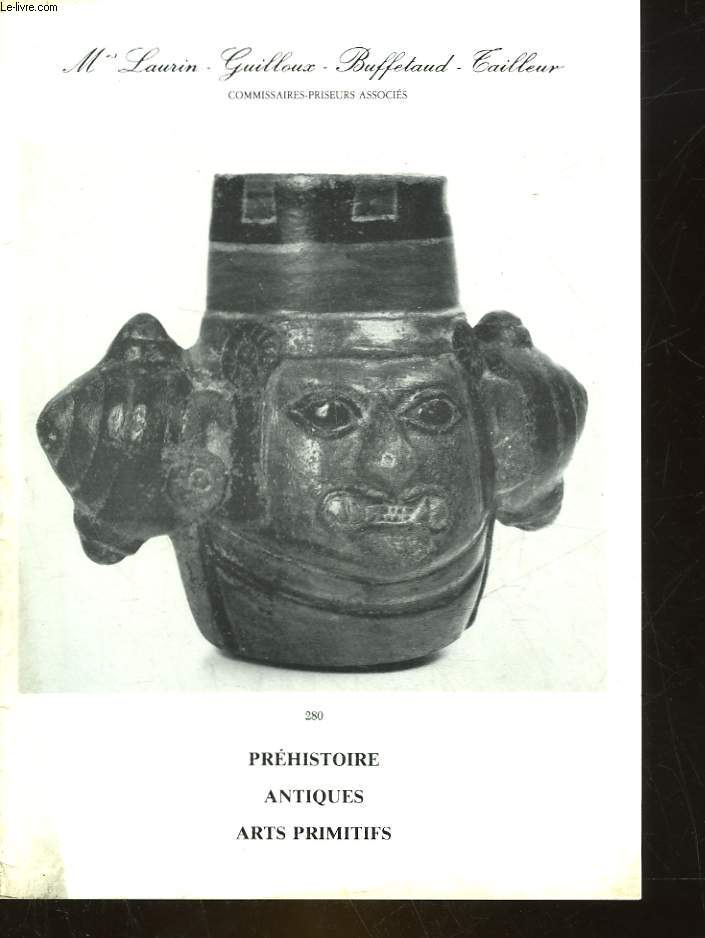 1 CATALOGUE DE VENTE AUX ENCHERES - PREHISTOIRE ANTIQUES - ARTS PRIMITIFS - COLLECTION DE MR G.