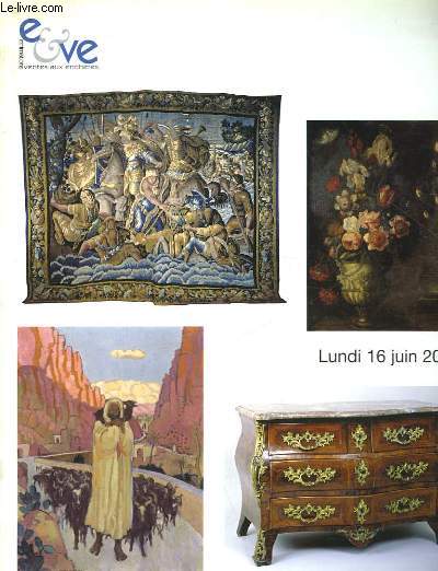 1 CATALOGUE DE VENTE AUX ENCHERES - GRAVURES ANCIENNES - TABLEAUX MODERNES -TABLEAUX ORIENTALISTES ET AFRICANISTES