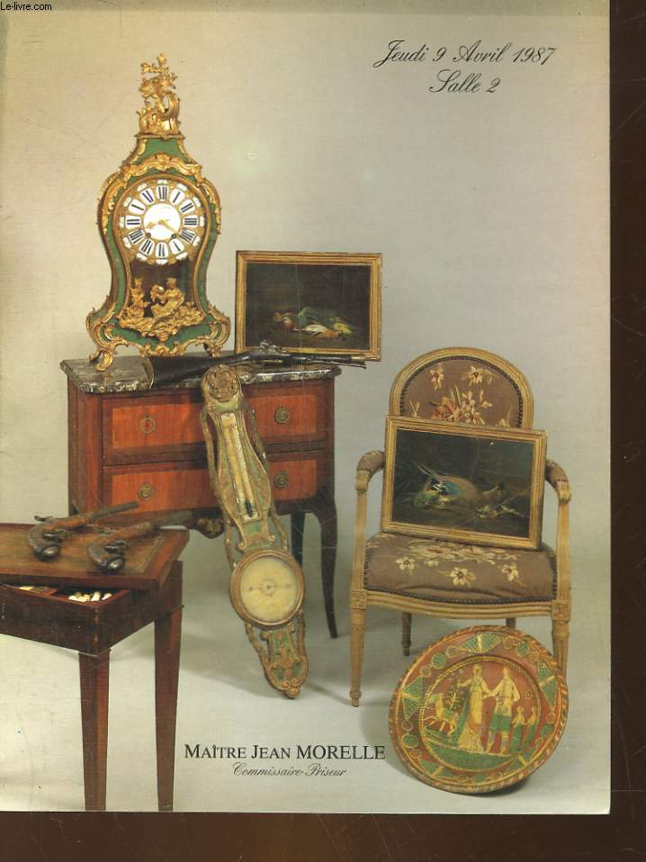 1 CATALOGUE DE VENTE AUX ENCHERES - TABLEAUX ANCIENS & MODERNES,BIJOUX, ARGENTERIE MODERNE, ORFEVRERIE ANCIENNE, PORCELAINE, LUMINAIRES, MOBILIER D'EPOQUE & DE STYLE